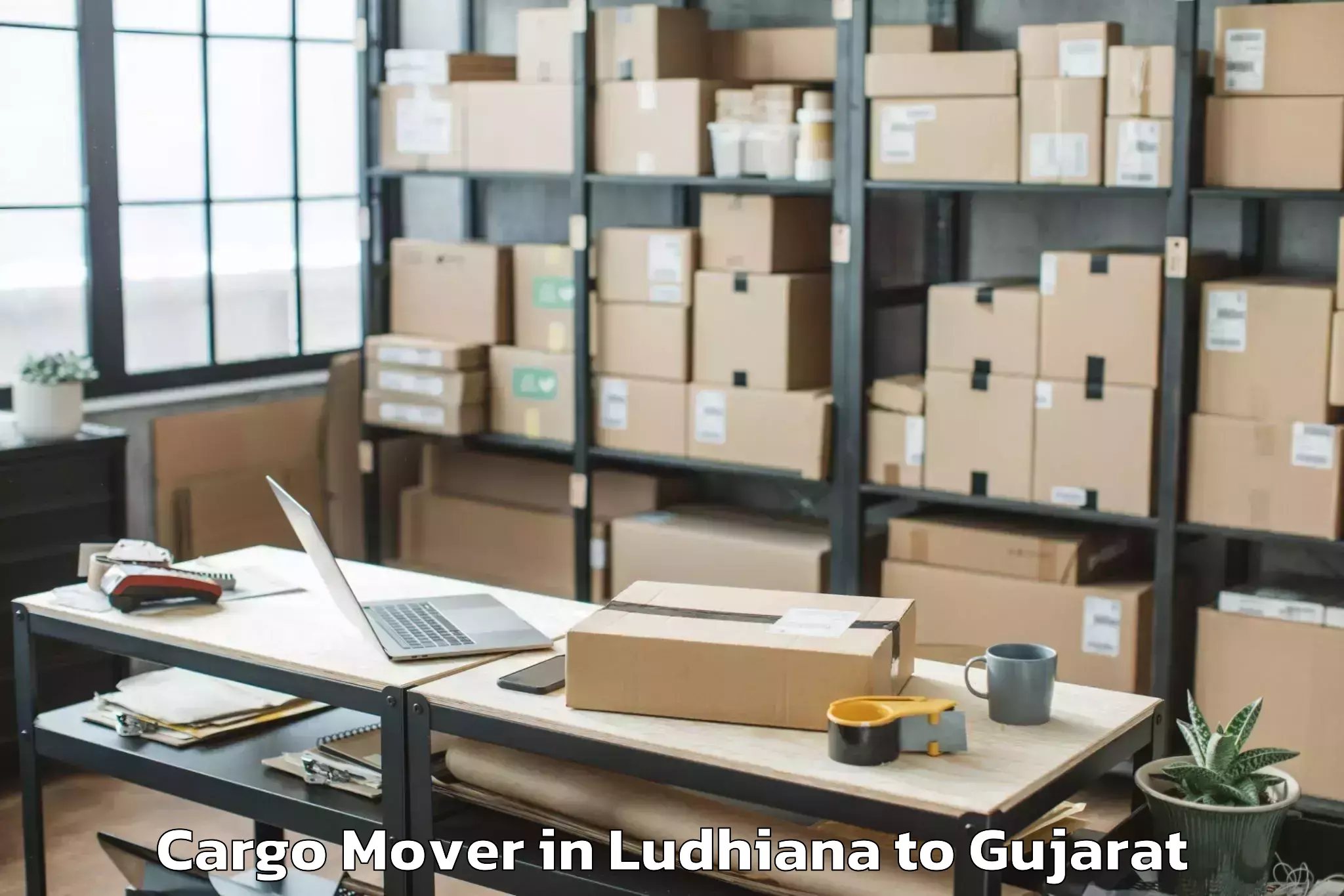 Top Ludhiana to Ankleshwar Cargo Mover Available